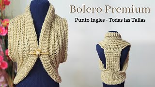 Bolero a Dos Agujas en la técnica de Palitos Disparejos ✅ Tejidos elegantes y originales [upl. by Atima869]