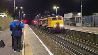 57310 at Winchester on Eastleigh to widnes unit drag [upl. by Ethben]