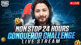 24 HOURS NON STOP STREAM  CONQUEROR CHALLENGE  TMG MARKHOR  PUBG Live Stream [upl. by Bernt711]