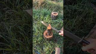 Splitting Wood With A Big Cheap Chopper [upl. by Salena]