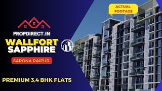 Wallfort Sapphire  ☎ 9162650 04243  Experience Premium Living near AIIMS KPS in Sarona Raipur [upl. by Silverts]