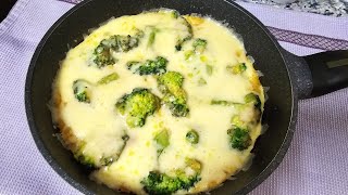 In 20 de minute este gata I Broccoli gratinat la tigaie  Reteta sanatoasa [upl. by Uile]