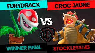 STOCKLESS 43 Winner Final  Furydrack Piranha Plant vs Croc Jaune Bowser [upl. by Solnit121]