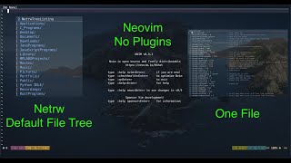 Simple Neovim Config One File  No Plugins [upl. by Annerahs]