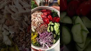 How to Make a Chopped Power Salad with Chicken [upl. by Aseeram]