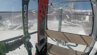 Stowe VT  Over Easy Gondola Spruce to Mansfield LeitnerPoma [upl. by Iot]