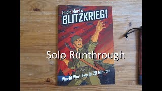 Blitzkrieg Solo Runthrough [upl. by Sert]