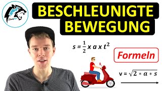 Alle FORMELN zur beschleunigten Bewegung  Mit Beispielen [upl. by Neddy]