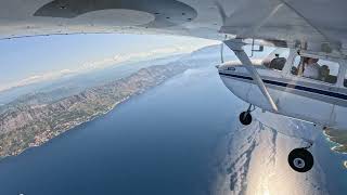 Departure from Brač Croatia Nice view of Omiš and Cetina River canyon [upl. by Brit]