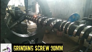 Repair Grinding Twin screw injection plastic molding machine [upl. by Yniffit]