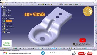 Assignment 01  Surfacing practice  CATIA V Tutorial [upl. by Rowney440]