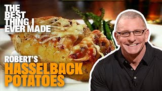 3Cheese Hasselback Potatoes with Robert Irvine  The Best Thing I Ever Made  Food Network [upl. by Chatterjee]