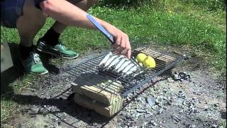 Hele grillede sardiner med cous cous salat [upl. by Relyk]