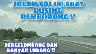 Jalan  jalan TOL Lampung Palembang  jalan tol paling banyak memakan biaya PERBAIKAN [upl. by Anastas]