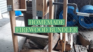 HOMEMADE FIREWOOD BUNDLER [upl. by Assiluj479]