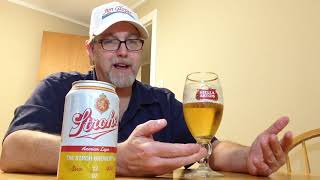 Strohs Lager 45  abv  The Beer Review Guy [upl. by Ayrotal]