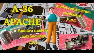 A36 APACHE budowa modelu cze1 A36 APACHE model building part 1 [upl. by Pettiford]