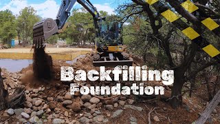 Deere 35G Excavator Backfilling Foundation  From Start To Finish [upl. by Sumahs]