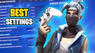 NEW Best Controller SETTINGS amp Sensitivity in Chapter 5 Season 4 Fortnite PS4PS5XBOXPC [upl. by Llednek897]