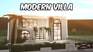 BUILDING A MODERN VILLA IN BLOXBURG [upl. by Delmar82]