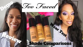 Too Faced Born This Way Concealer  Sand Cookie Latte  Review  Demo  Swatches  Wear Test [upl. by Belshin]