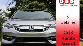 Honda Accord 2016 5 detalles [upl. by Ytirehc805]