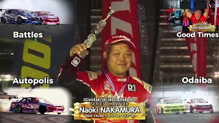 Naoki Nakamura Wins D1gp 2024 Season ft Autopolis and Odaiba Battles and Qualifying runs [upl. by Selij]