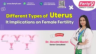 Different Types of Uterus  It Implications on Female Fertility  ferty9fertilitycenter uterus [upl. by Kirat]