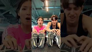 Making shoes sneakers adidas boxing baseball nike facts funny comedy shorts duet couple [upl. by Akimat]