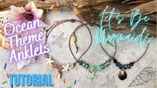 Easy Ankle Bracelets  How to make  Jesse James Beads [upl. by Akirrehs]