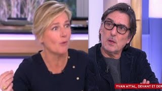 quotTaisez vousquot  Yvan Attal recadre sèchement AnneElisabeth Lemoine en direct [upl. by Ruffi346]