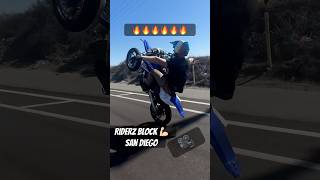 2 Stroke Wheelies RIDERZ BLOCK sandiego rideout wheeliesfordays bikelife wheelie stunt [upl. by Loredo]