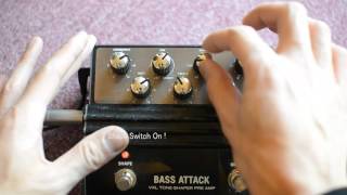 HARTKE  BASS ATTACK Preamp and EQ test [upl. by Nabe460]