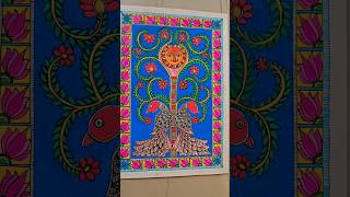 Madhubani Painting madhubani folkart mithilaart indianfolkart artmadhubanipainting [upl. by Aicnelav]