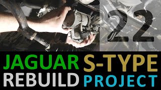 Jaguar SType Restoration 22 EXHAUST Removal 4 Starter Motor [upl. by Nesyla448]