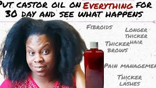 Put Castor Oil on EVERYTHING for 30 Days You Wont Believe What Happens natural hair growth [upl. by Denis]