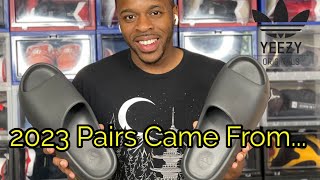 Yeezy Slide Onyx 2023 Restock Review [upl. by Ahsikym975]