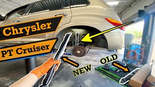 How To  Replace  Chrysler PT CRUISER  Rear Shocks  Diy [upl. by Oiznun]