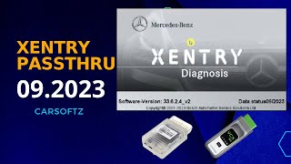 Xentry Passthru 202309 MercedesBenz J2534 Openport20 VXDiag [upl. by Navonod200]