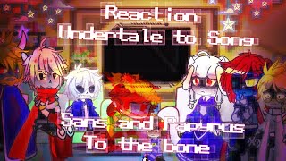 🇺🇸🇷🇺Undertale reacts 1 FriskSansPapsTorielAsgore Undyne song To the bone RusEng [upl. by Namien]