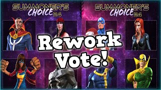 SUMMONERS CHOICE REWORK VOTE Vote for Your Champ to Be Reworked  Marvel Contest of Champions [upl. by Comptom742]