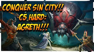 Completing Sin City Boss Edition C5 Agreth  Raid Shadow Legends [upl. by Schalles999]