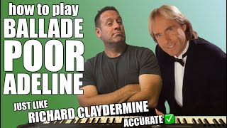 How To Play Ballade Pour Adeline On The Piano Shawn Cheek Lesson Tutorial [upl. by Ashli]