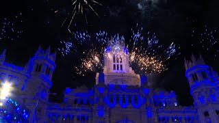 Melchor Gaspar y Baltasar llegan a la plaza de Cibeles de Madrid [upl. by Segroeg]