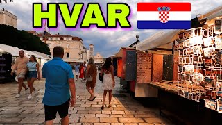 Hvar Town Croatia  An Evening Walking Tour [upl. by Eram]