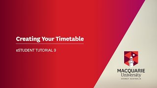 eStudent Tutorial 09 – Creating Your Timetable [upl. by Stig910]