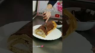 cómo hacer cobertura de chocolate para pastel 🍫 Receta fácil delicioso 😋 cakes delicious shorts [upl. by Hsuk117]