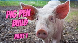 Pig Pen Build  Part 1 [upl. by Ardnikat]