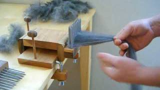 Combing Wool with Benjamin Green Standard Wool Combing Kit [upl. by Mika]