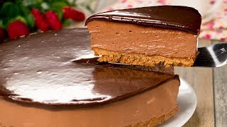 La più bella e deliziosa cheesecake alla nutella senza forno È geniale  SaporitoTV [upl. by Eidualc]